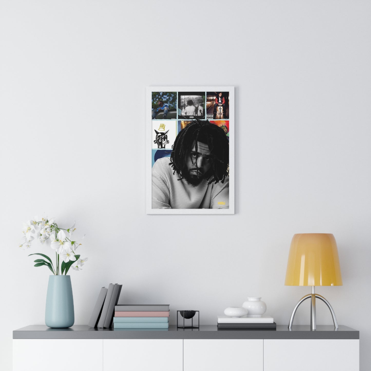 J. Cole | Framed Discography Poster