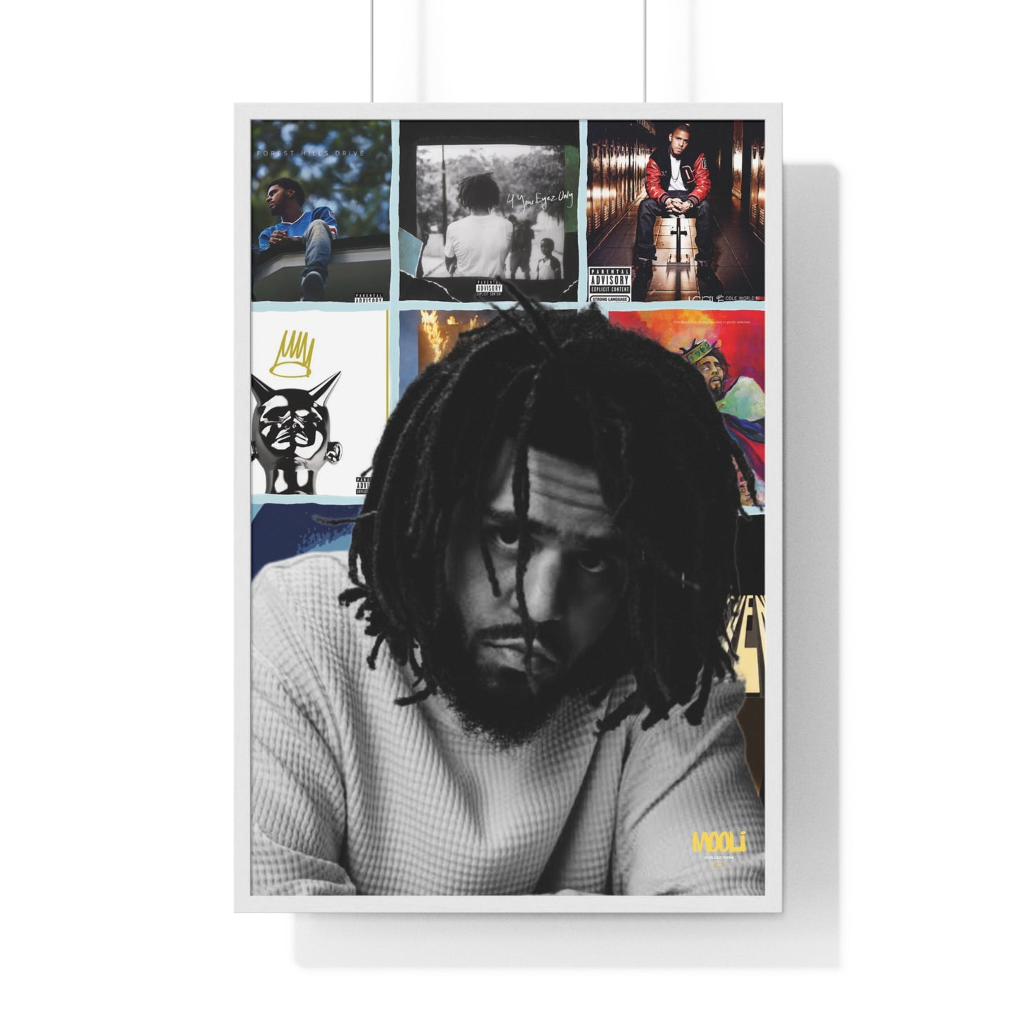 J. Cole | Framed Discography Poster