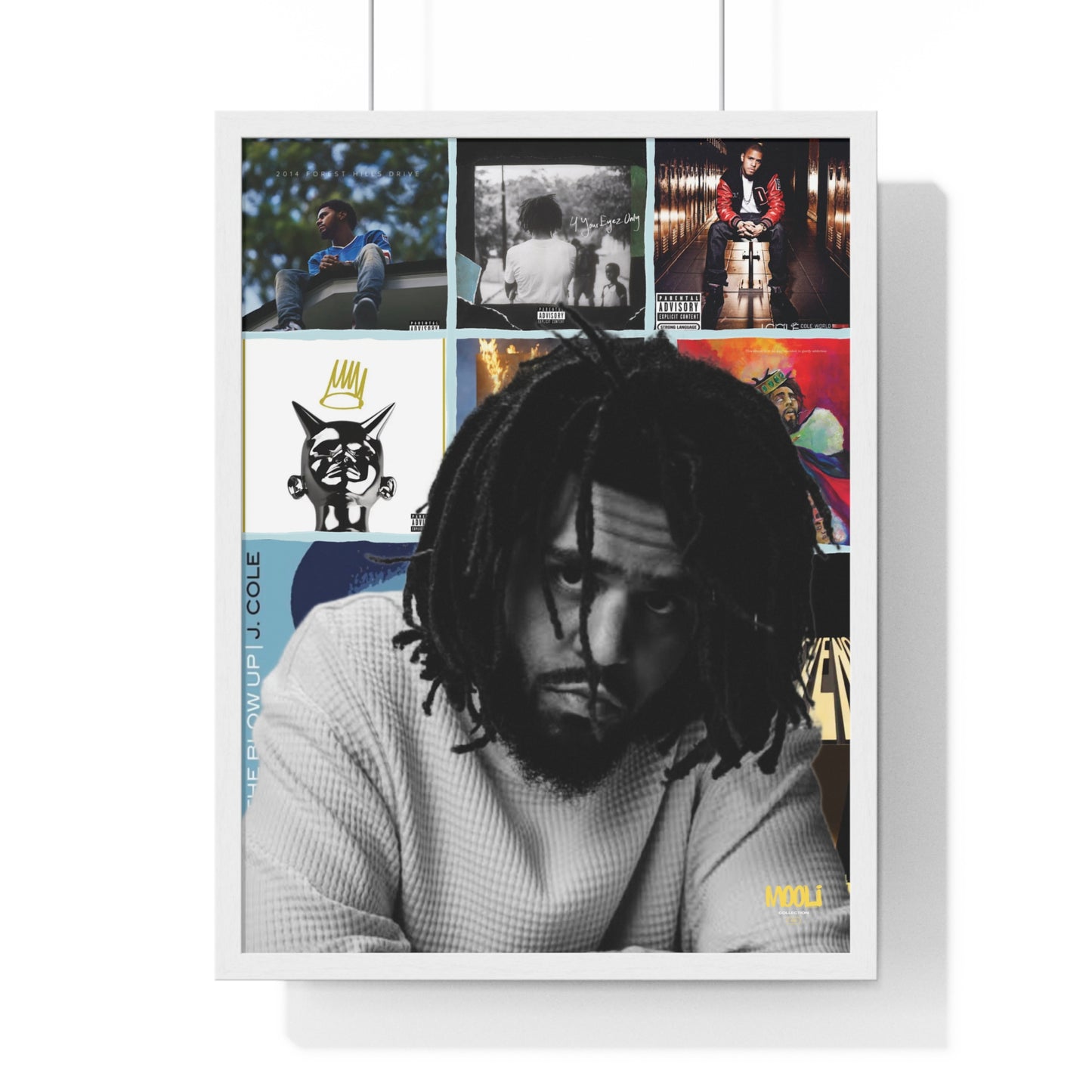 J. Cole | Framed Discography Poster