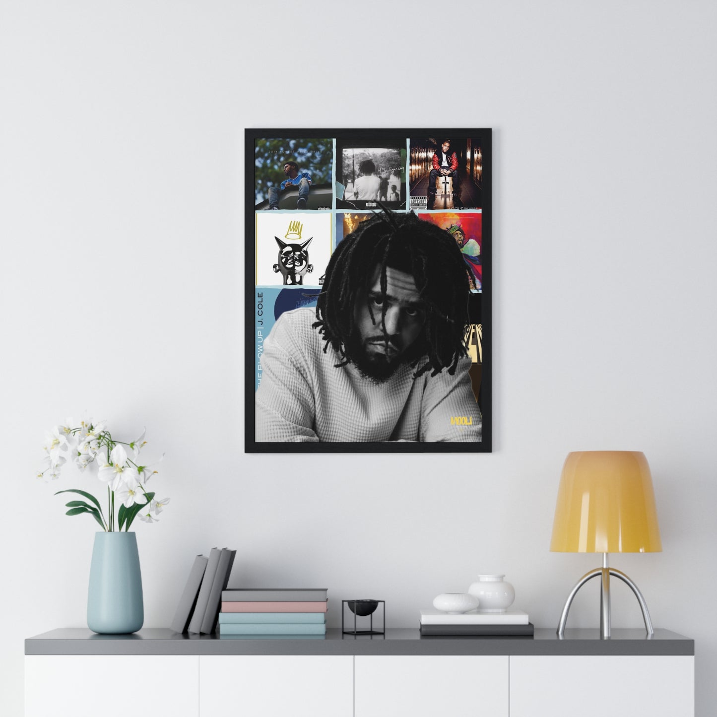 J. Cole | Framed Discography Poster