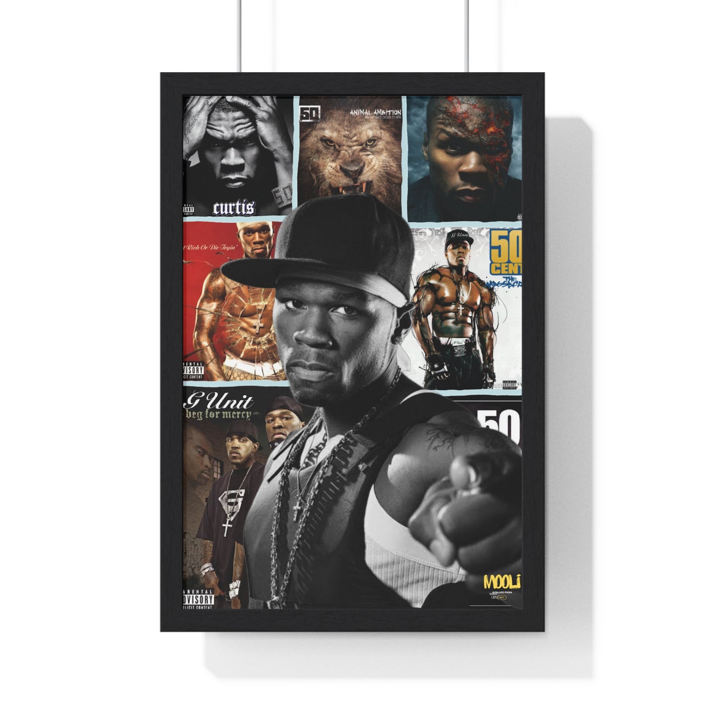 50 cent | Framed Discography Poster