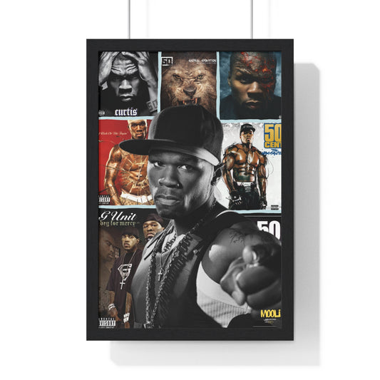 50 cent | Framed Discography Poster