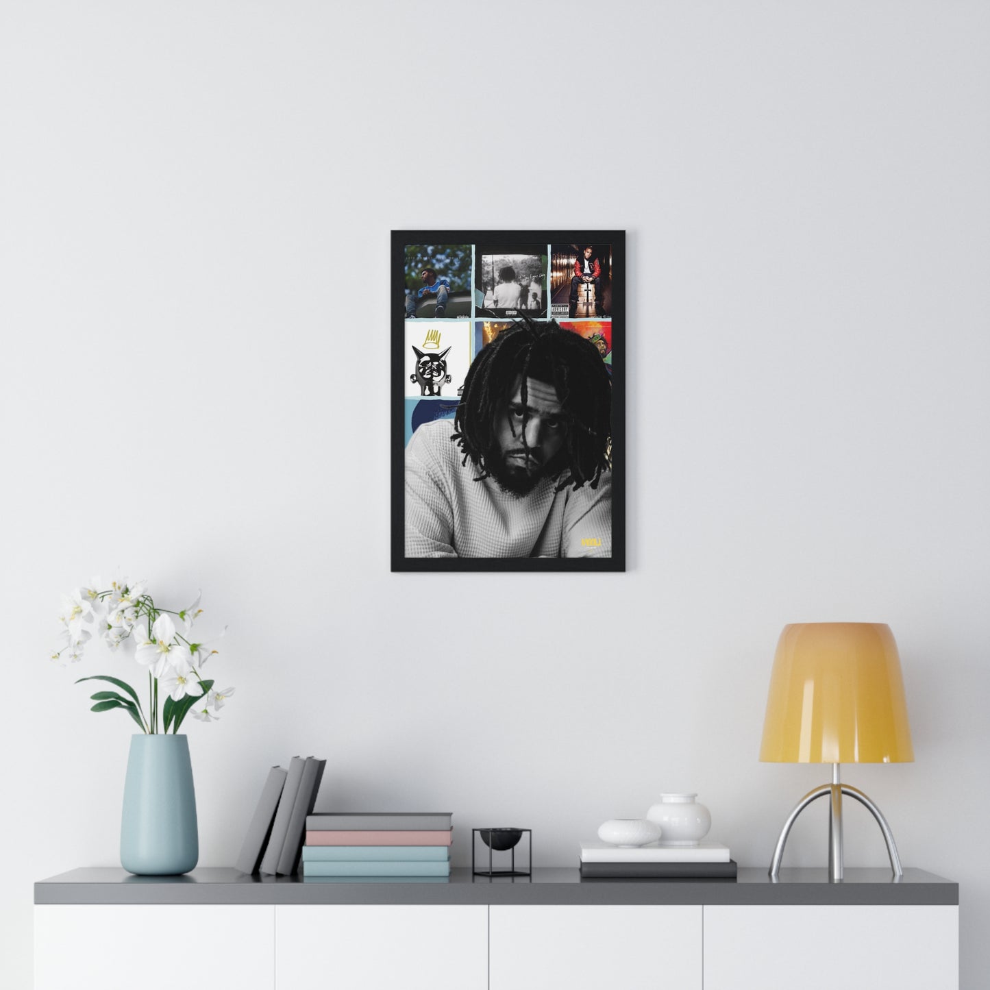 J. Cole | Framed Discography Poster