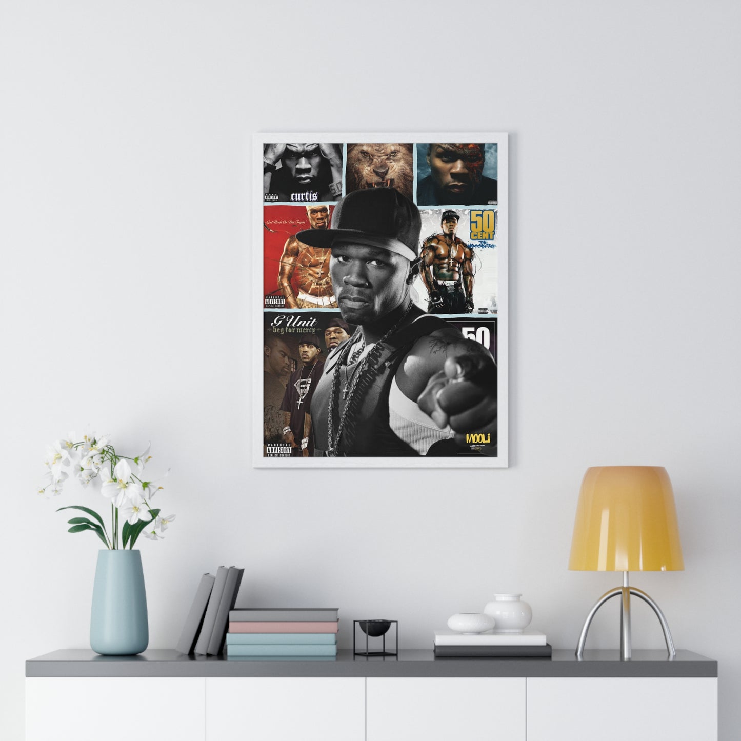 50 cent | Framed Discography Poster