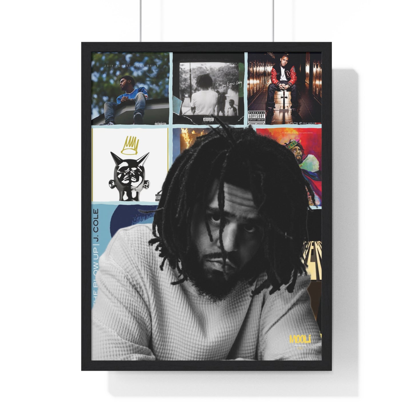 J. Cole | Framed Discography Poster