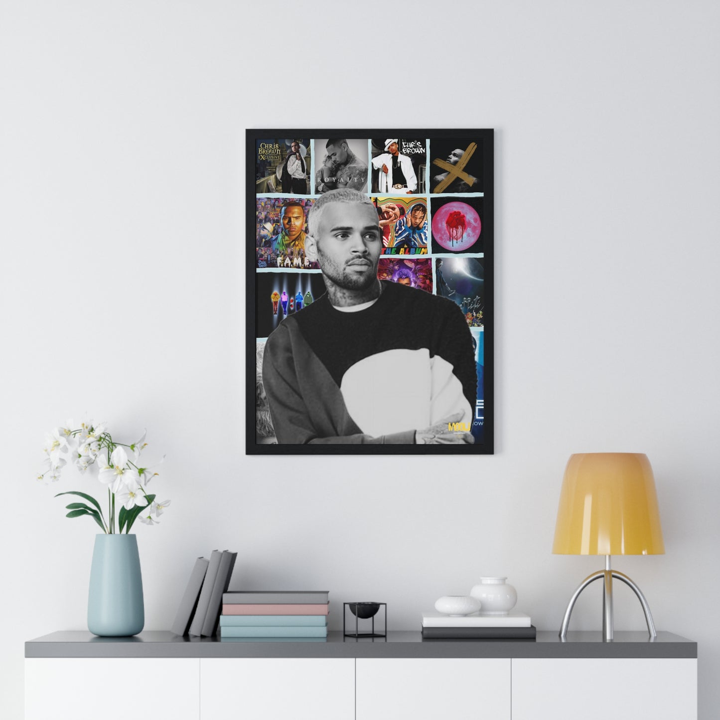 Chris Brown | Framed Discography Poster