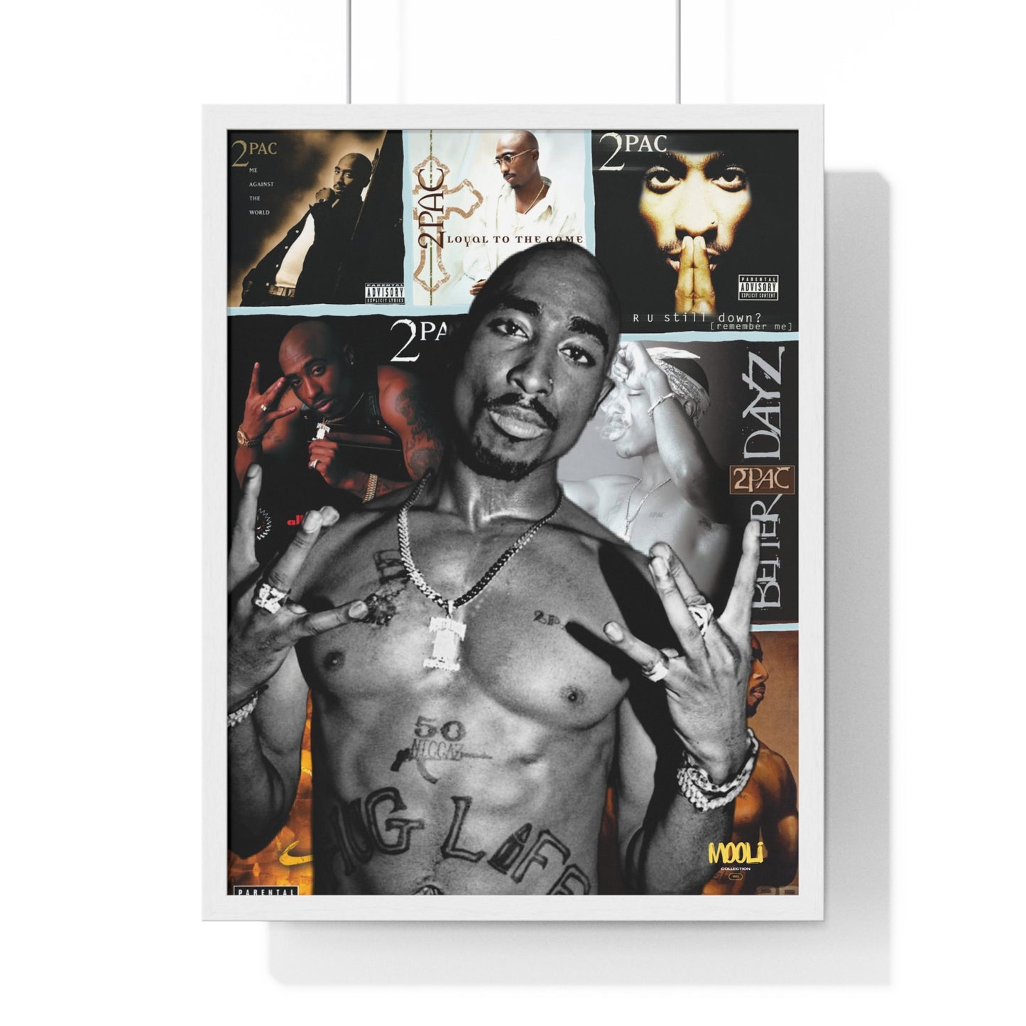 2Pac | Framed Discography Poster