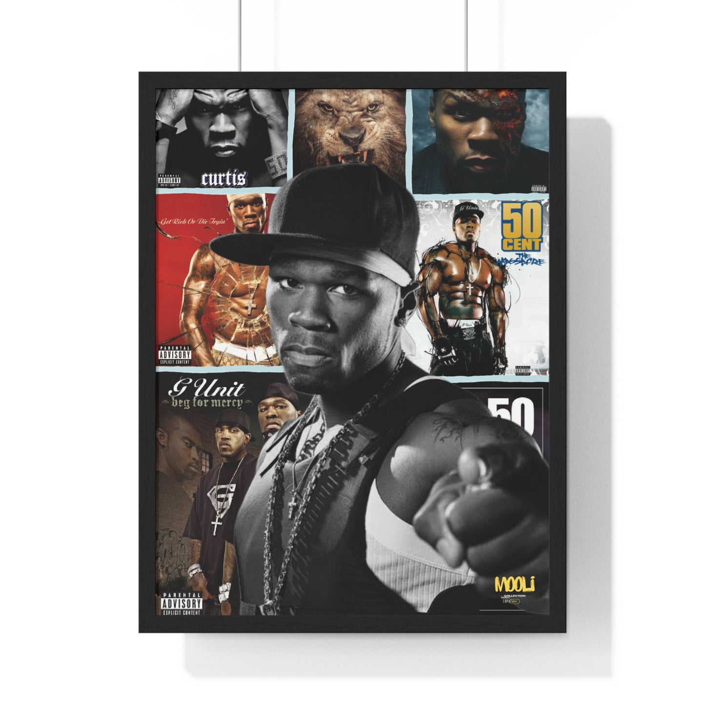 50 cent | Framed Discography Poster
