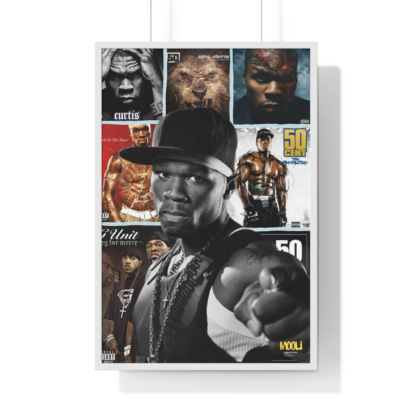 50 cent | Framed Discography Poster