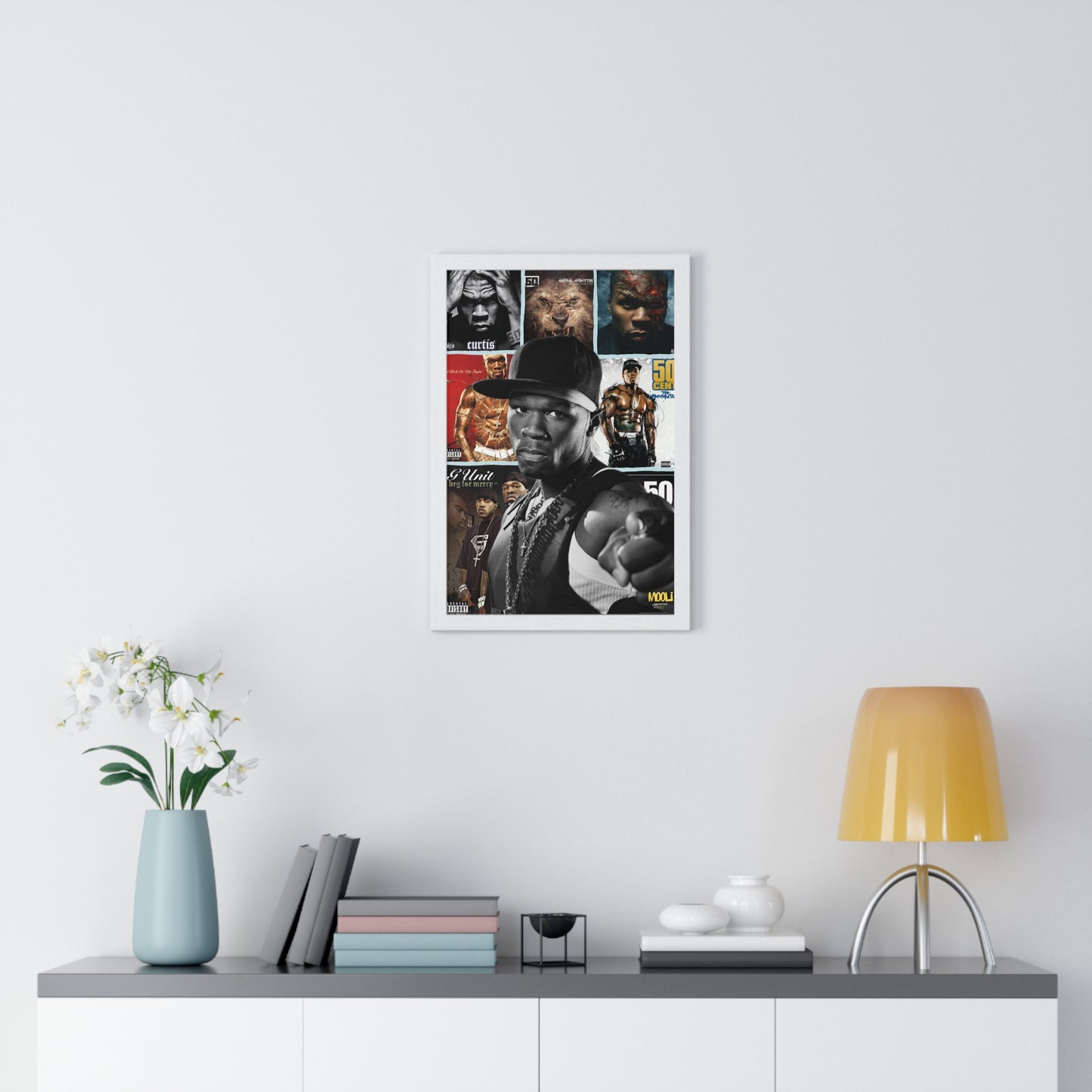 50 cent | Framed Discography Poster