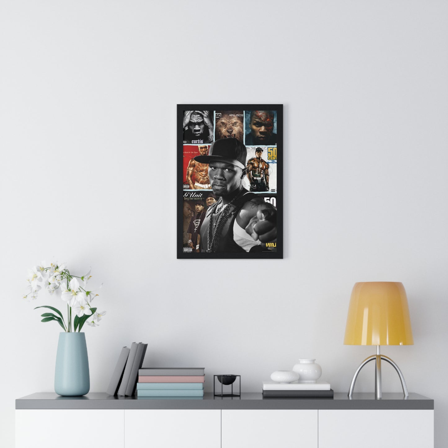 50 cent | Framed Discography Poster