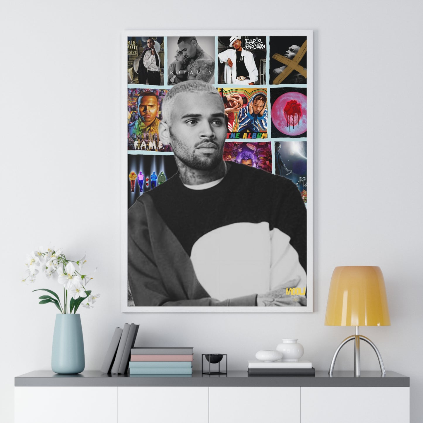 Chris Brown | Framed Discography Poster