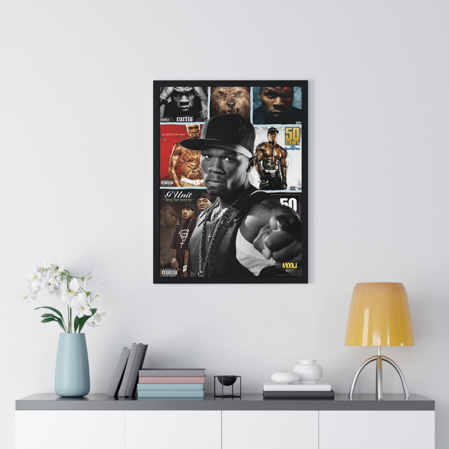 50 cent | Framed Discography Poster