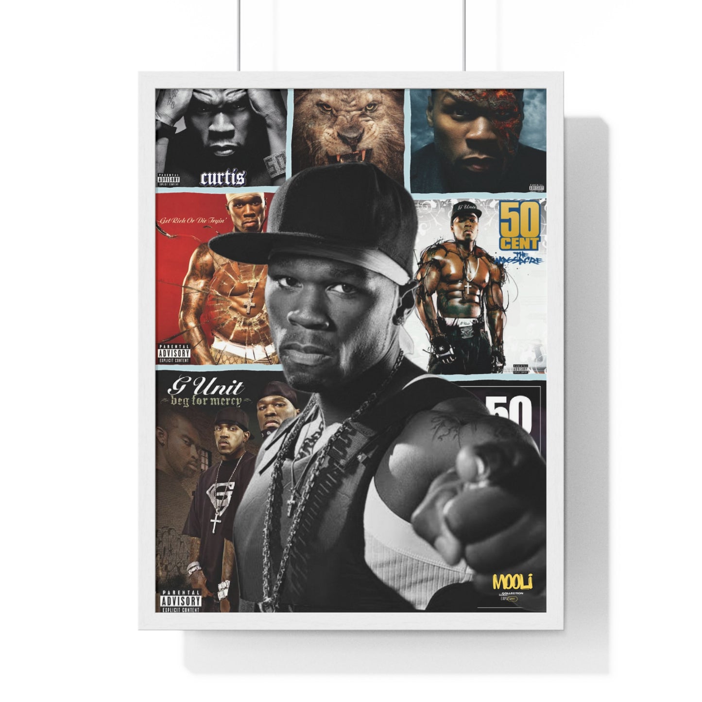 50 cent | Framed Discography Poster