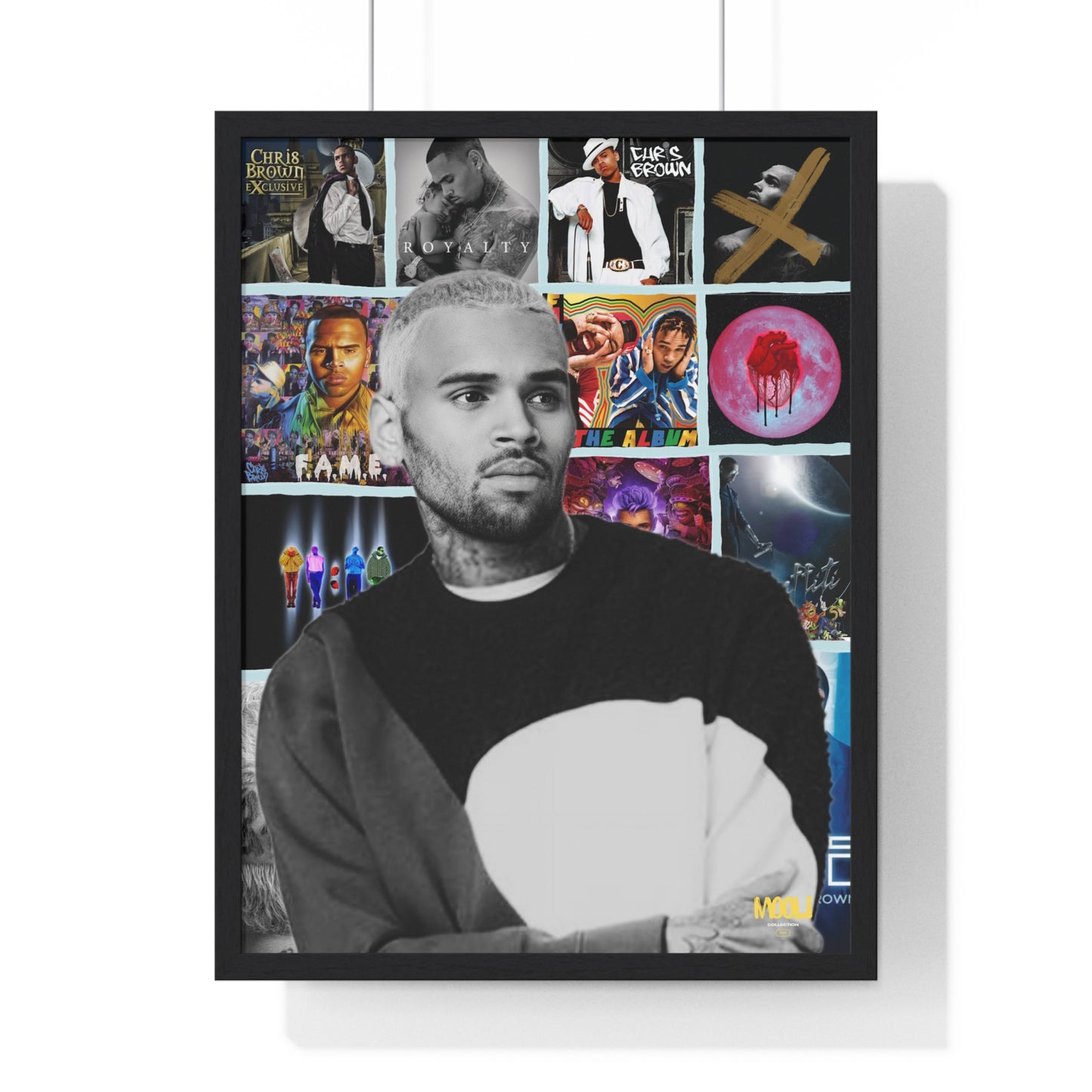 Chris Brown | Framed Discography Poster