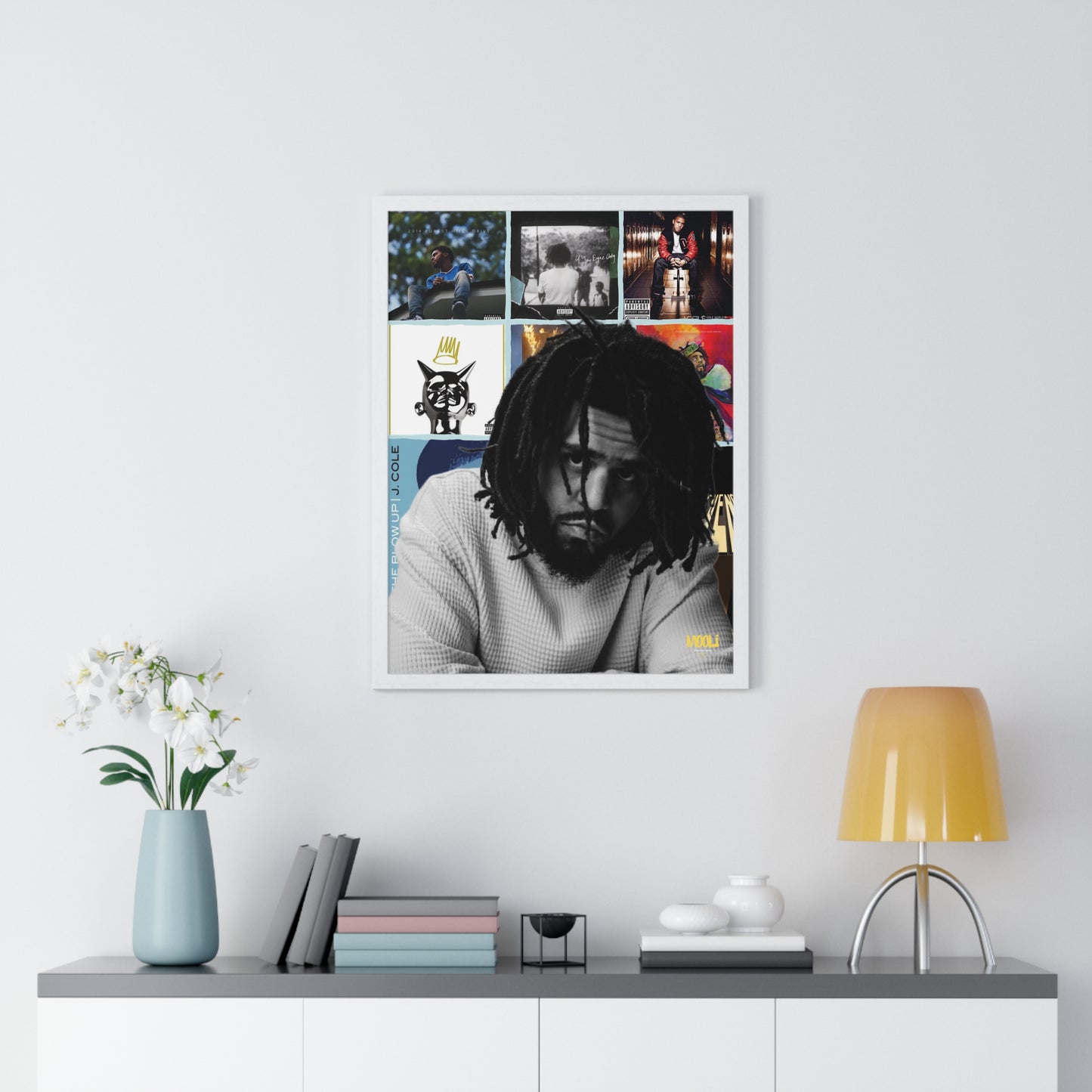 J. Cole | Framed Discography Poster