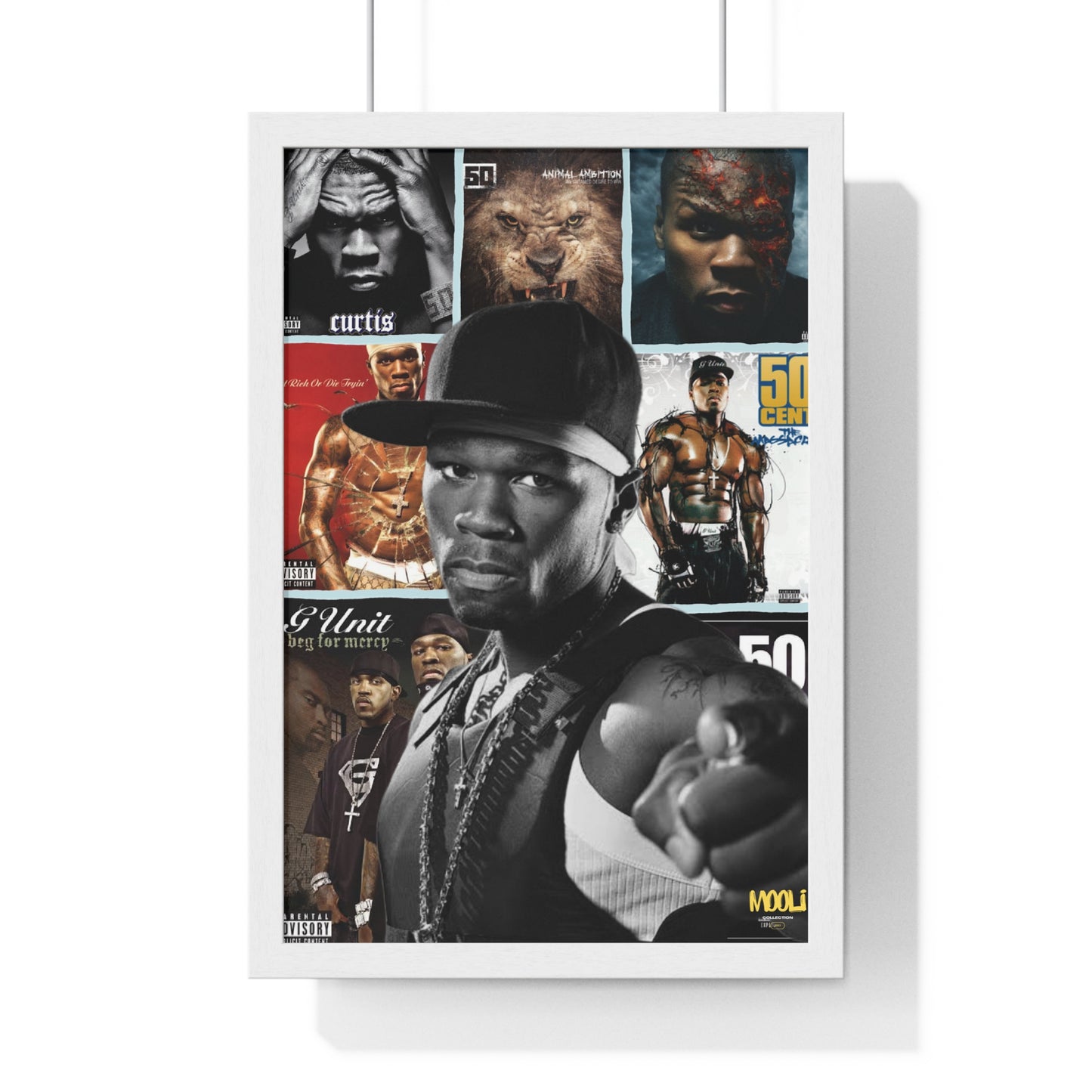 50 cent | Framed Discography Poster