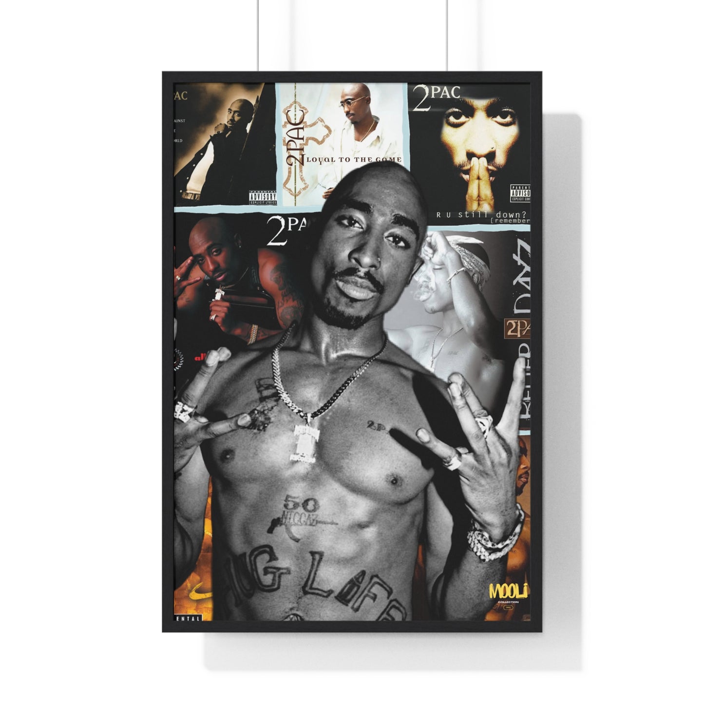 2Pac | Framed Discography Poster