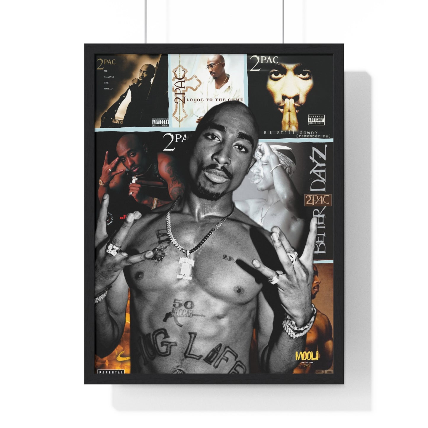 2Pac | Framed Discography Poster