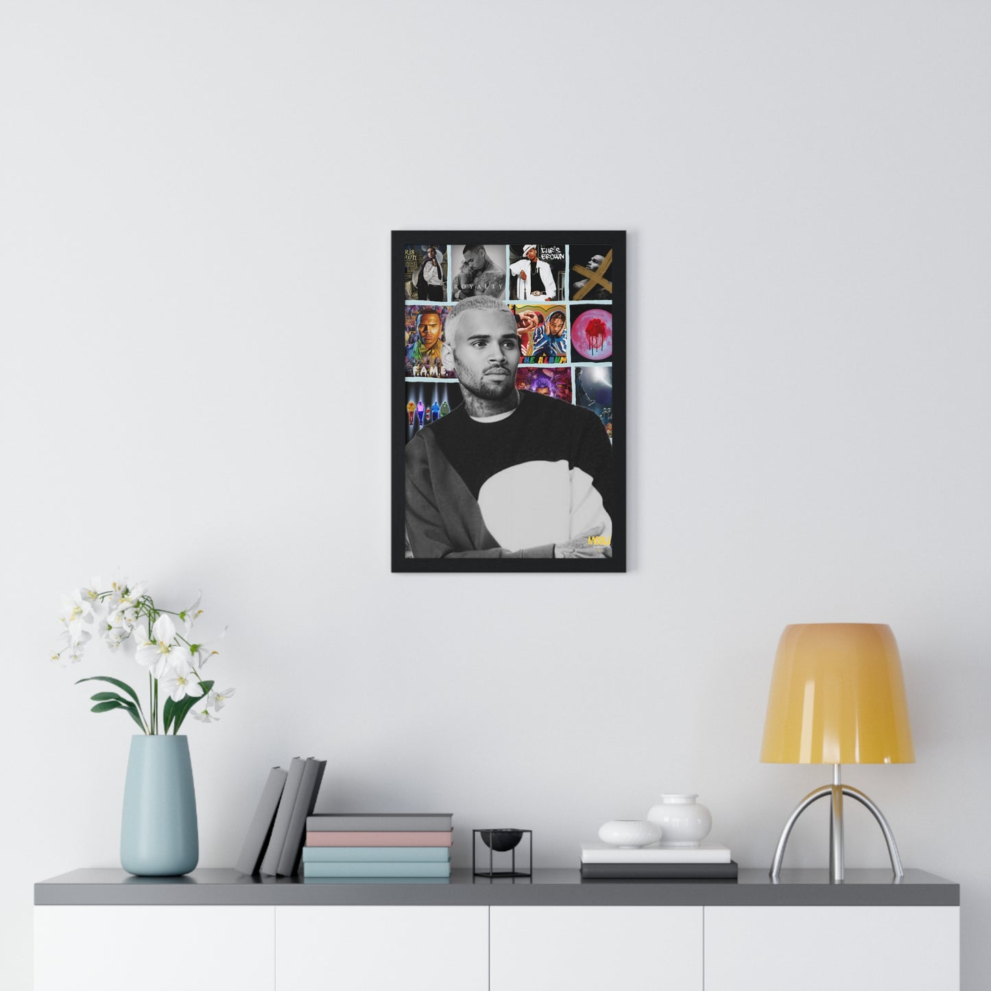 Chris Brown | Framed Discography Poster