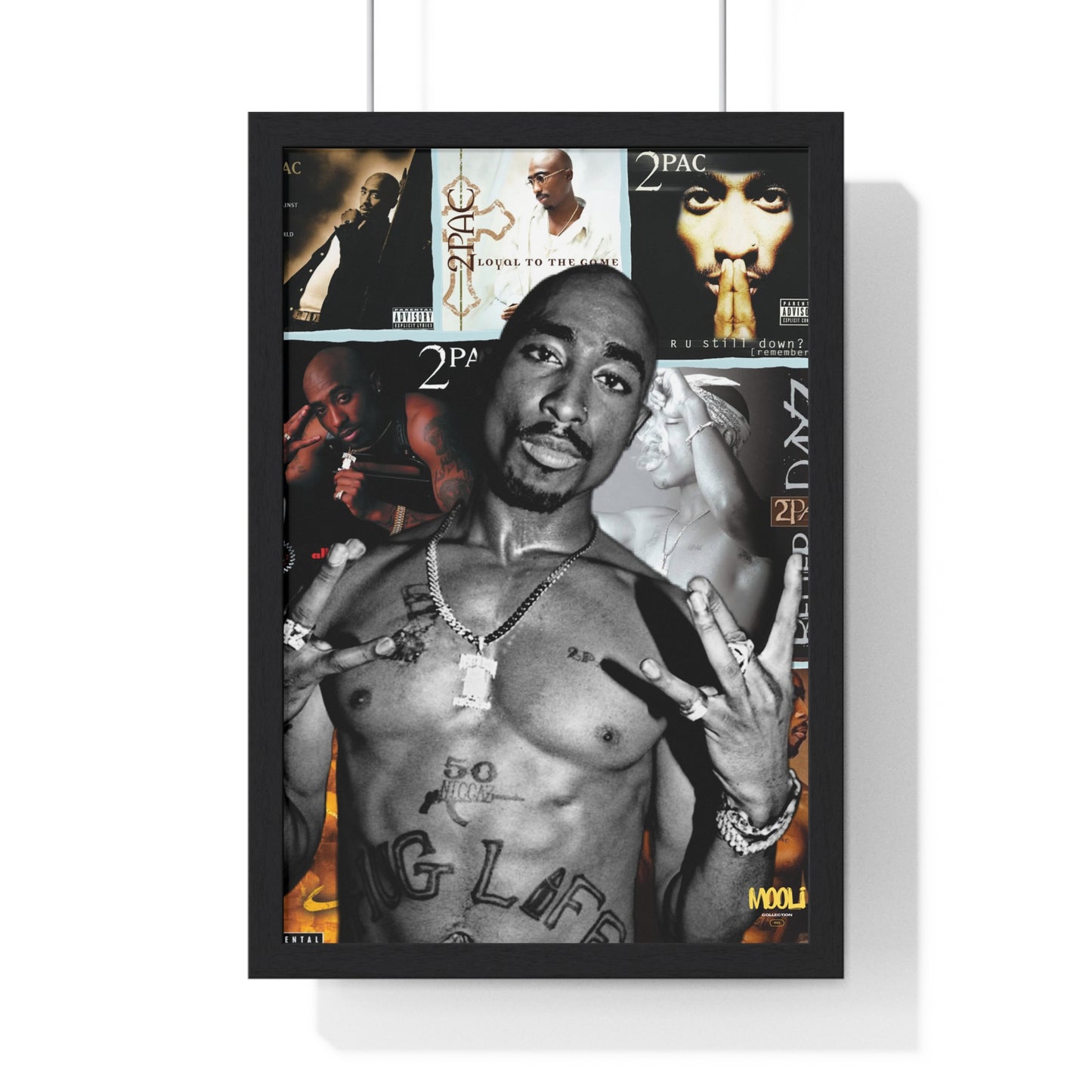 2Pac | Framed Discography Poster