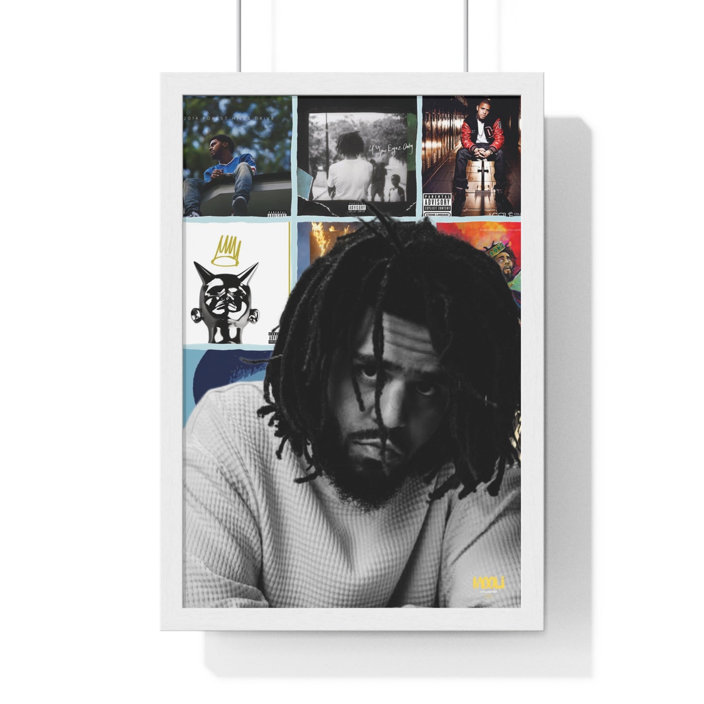 J. Cole | Framed Discography Poster