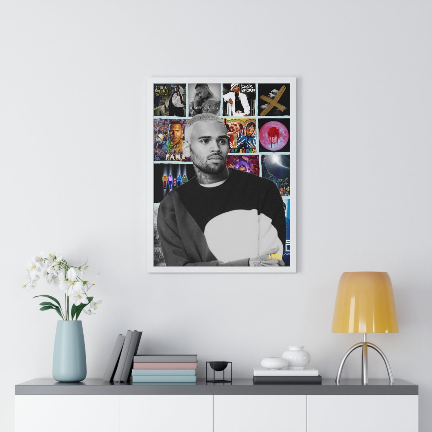 Chris Brown | Framed Discography Poster
