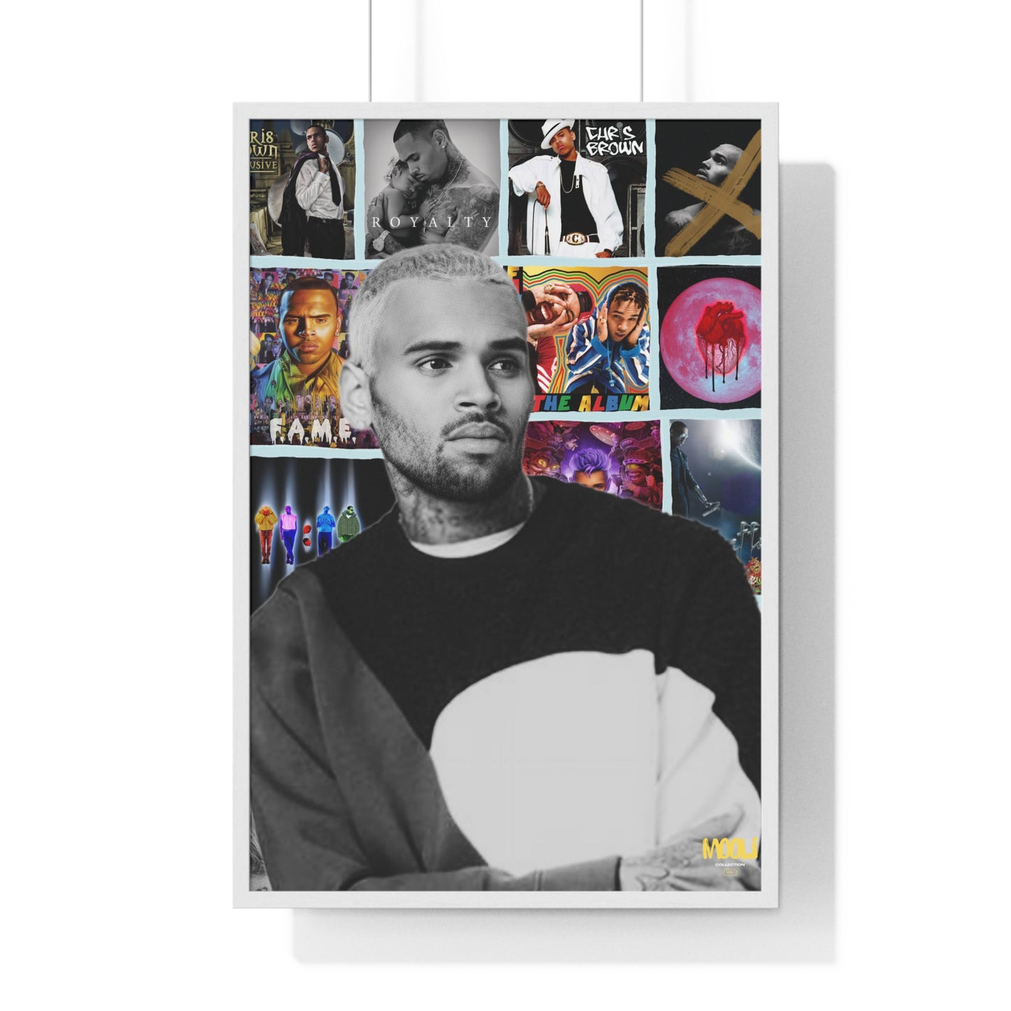 Chris Brown | Framed Discography Poster
