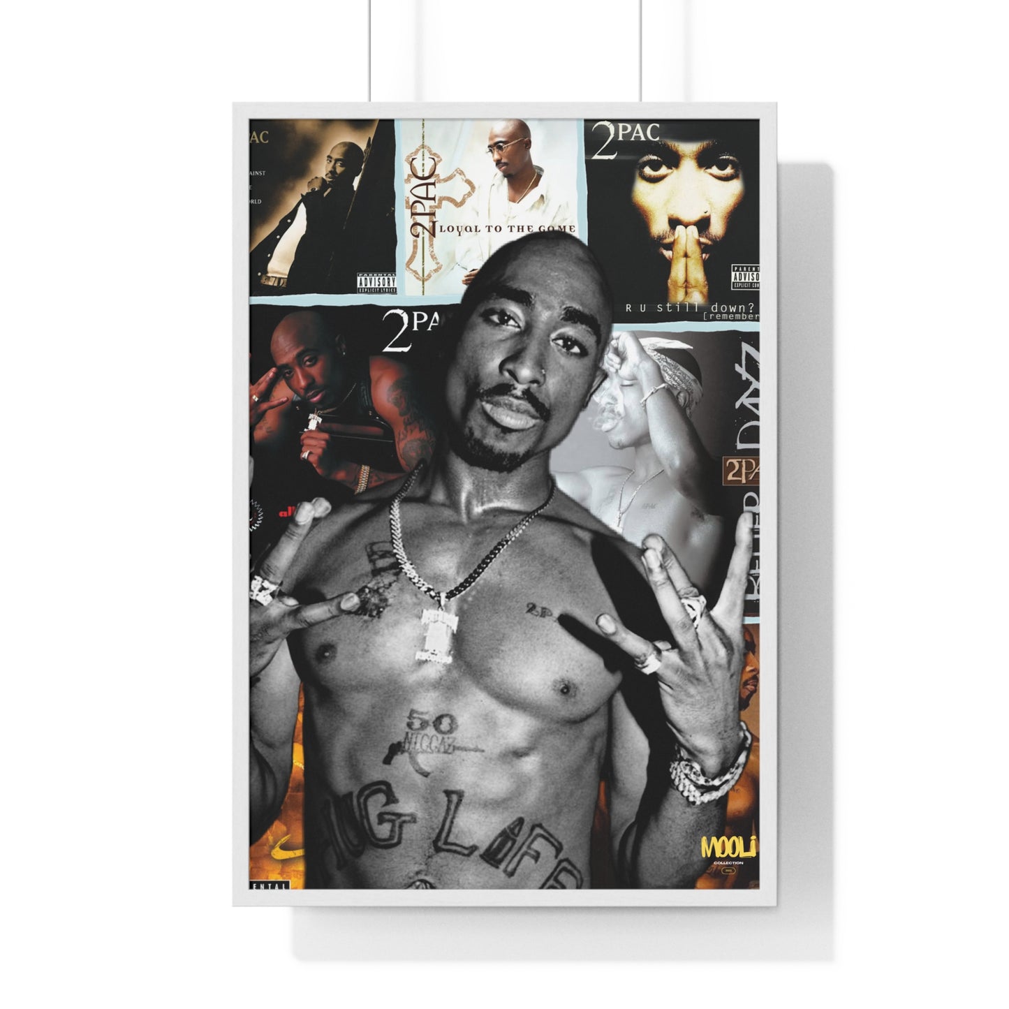 2Pac | Framed Discography Poster