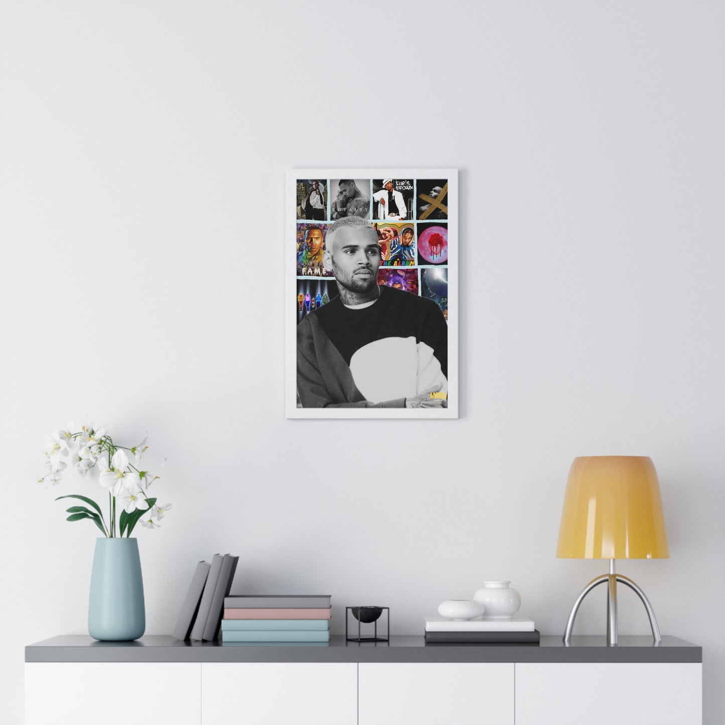 Chris Brown | Framed Discography Poster