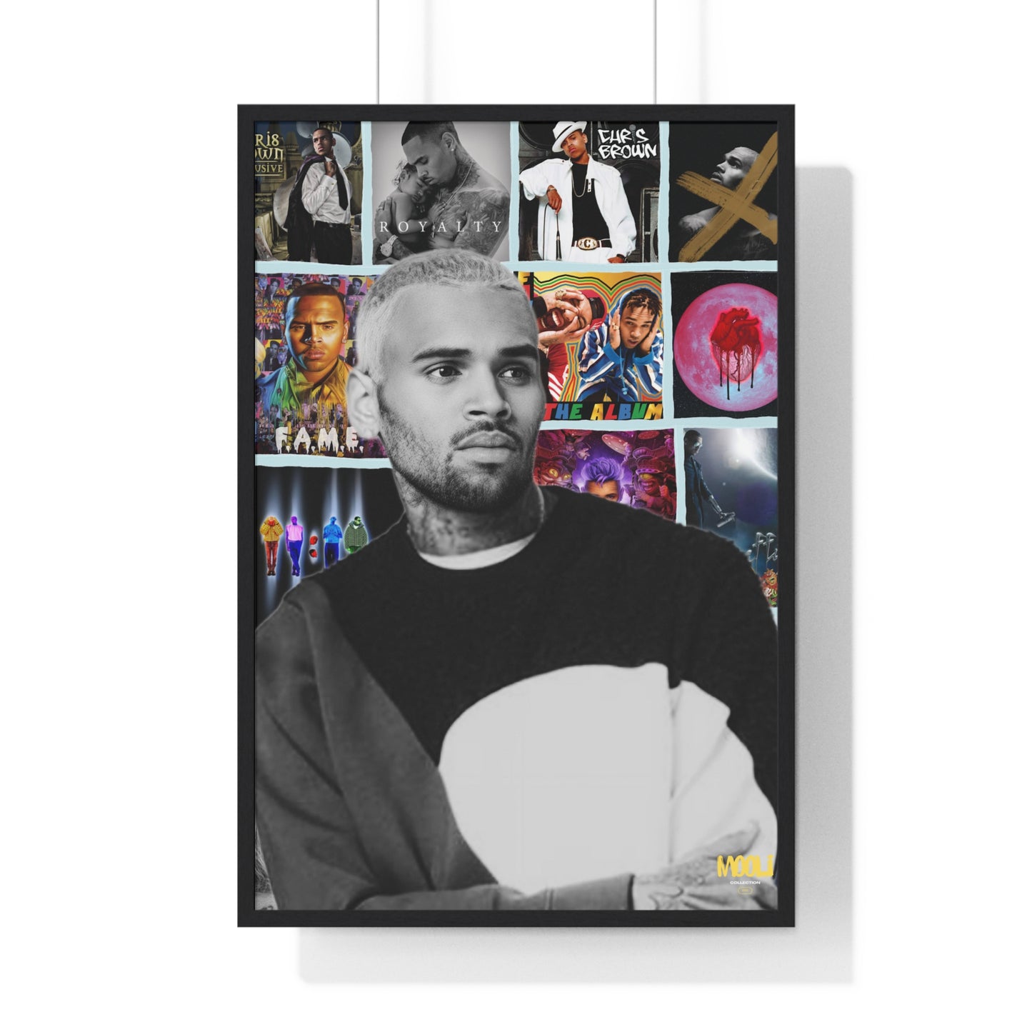 Chris Brown | Framed Discography Poster
