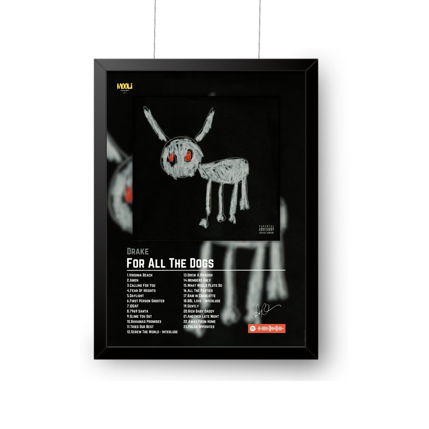 Drake Album Poster | For All The Dogs