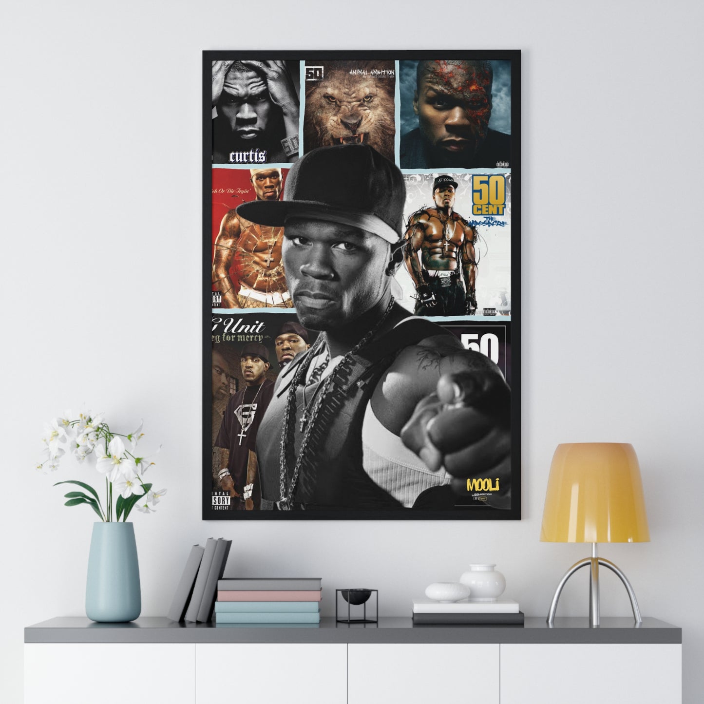 50 cent | Framed Discography Poster