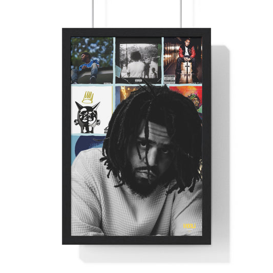 J. Cole | Framed Discography Poster