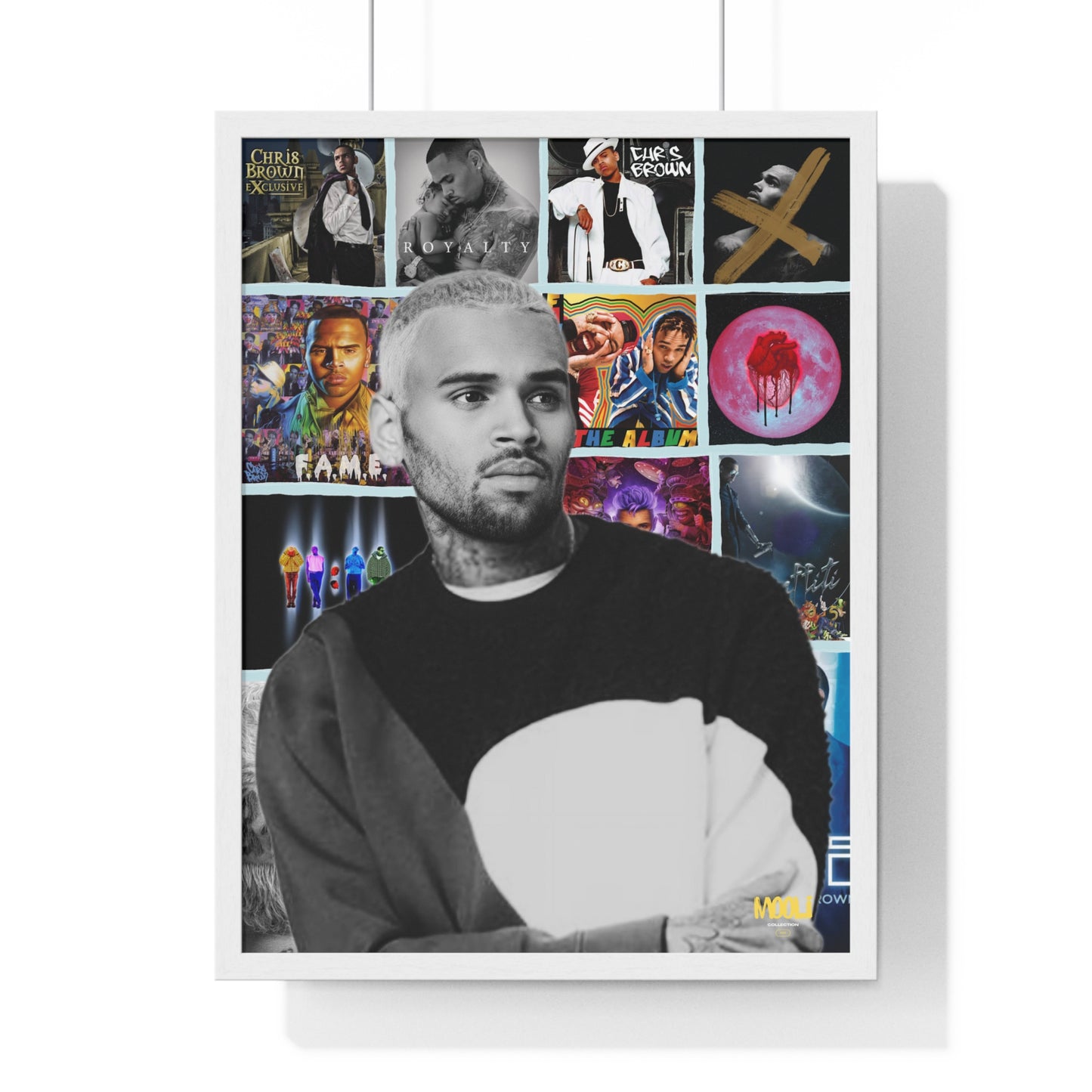 Chris Brown | Framed Discography Poster
