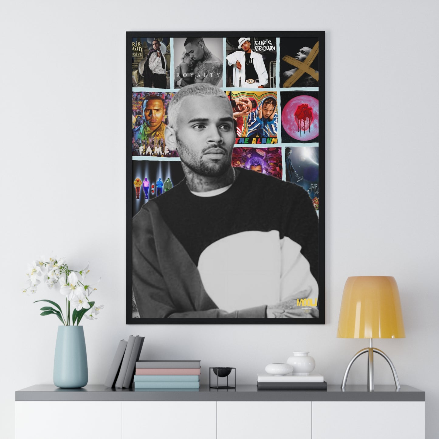 Chris Brown | Framed Discography Poster