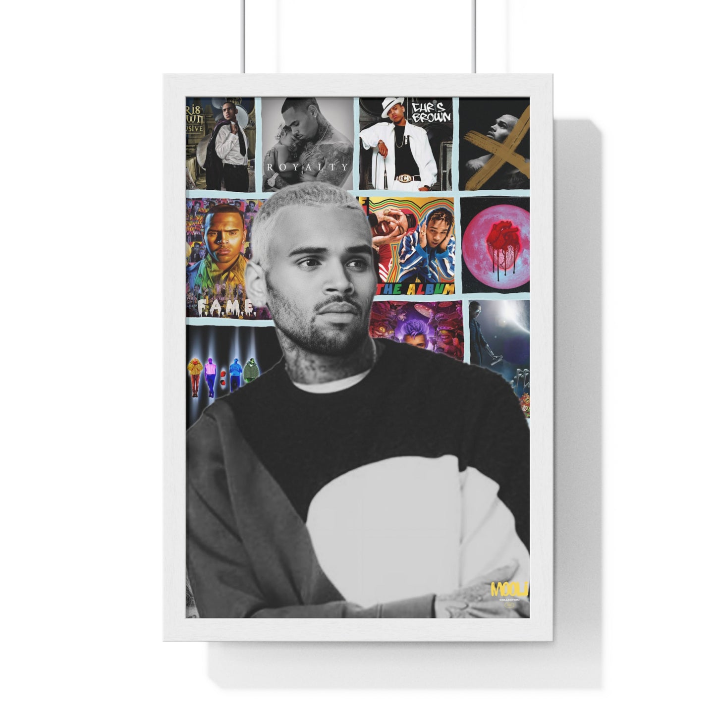 Chris Brown | Framed Discography Poster