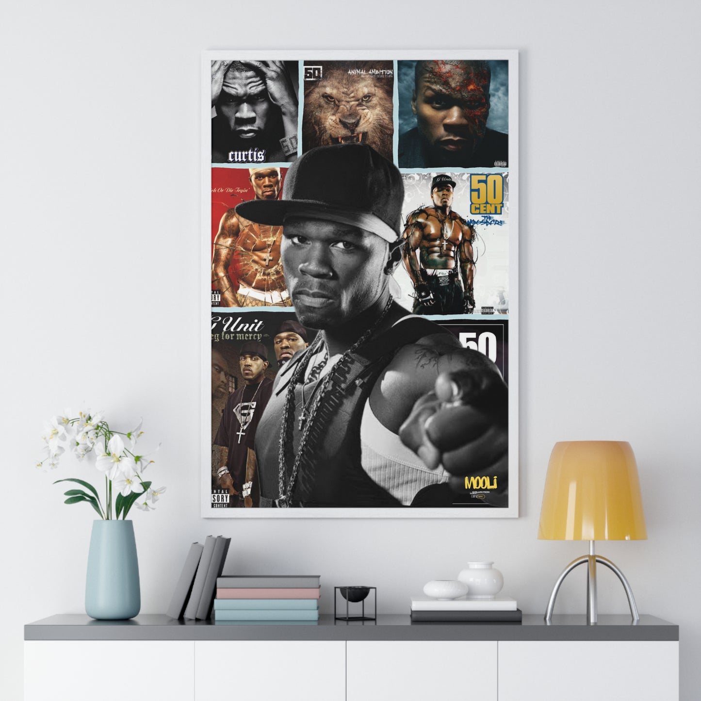 50 cent | Framed Discography Poster