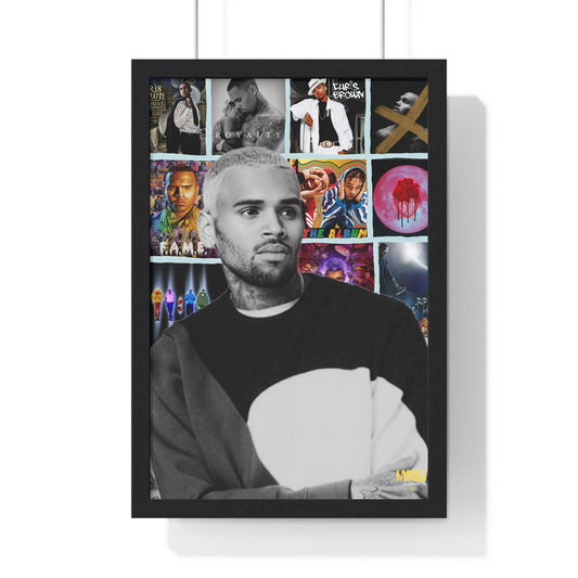 Chris Brown | Framed Discography Poster