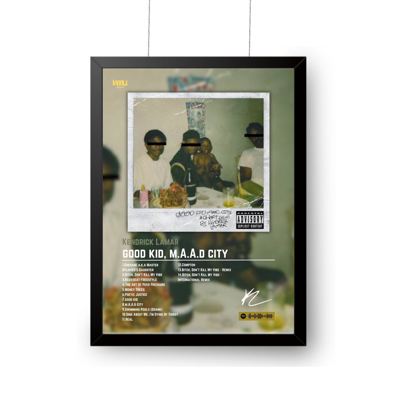 Kendrick Lamar Album Poster | Good Kid, m.A.D.d City